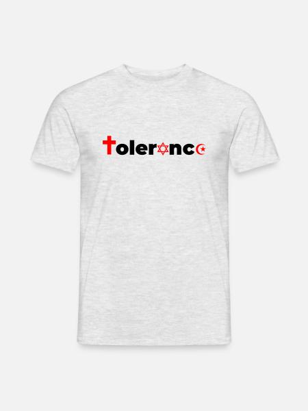 Tolerance Toleranz Religionen Dialog Fest Kultur - Männer T-Shirt - Grau meliert