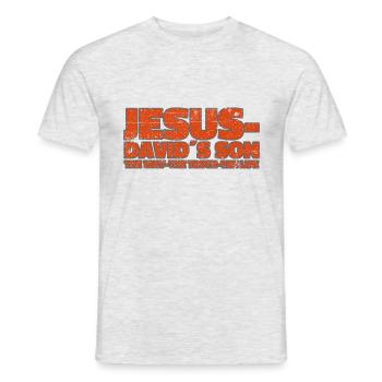 Jesus Christ Shirt The Way The Truth The Life - Men's T-Shirt - heather grey - Front - AI Model Male 178 dark (178cm)