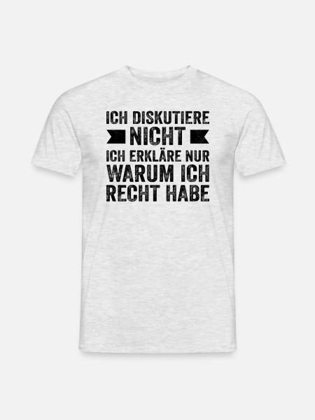 Klarheit in Worte - Männer T-Shirt - Grau meliert