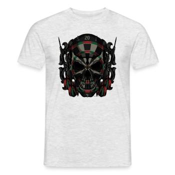 Darts Darts Skull Darts Don - T-shirt homme - gris chiné - Devant - AI Model Male 178 dark (178cm)