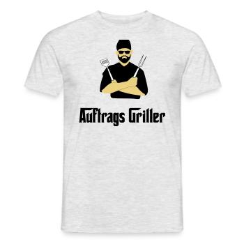 BBQ Grillen - Männer T-Shirt - Grau meliert - Vorne - AI Model Male 178 dark (178cm)
