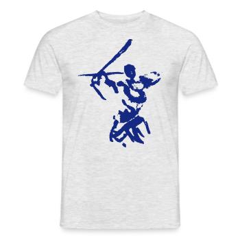 Bogenschütze - Männer T-Shirt - Grau meliert - Vorne - AI Model Male 178 dark (178cm)