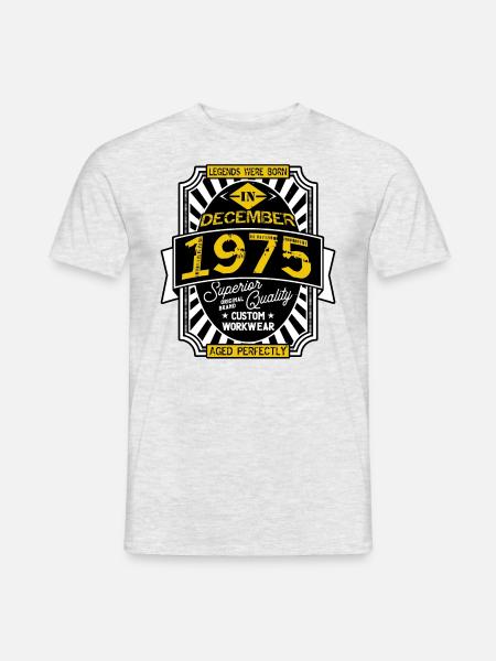 1975 DECEMBER - Men's T-Shirt - heather grey