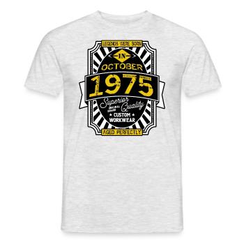 1975 DECEMBER - T-shirt homme - gris chiné - Devant - AI Model Male 178 dark (178cm)
