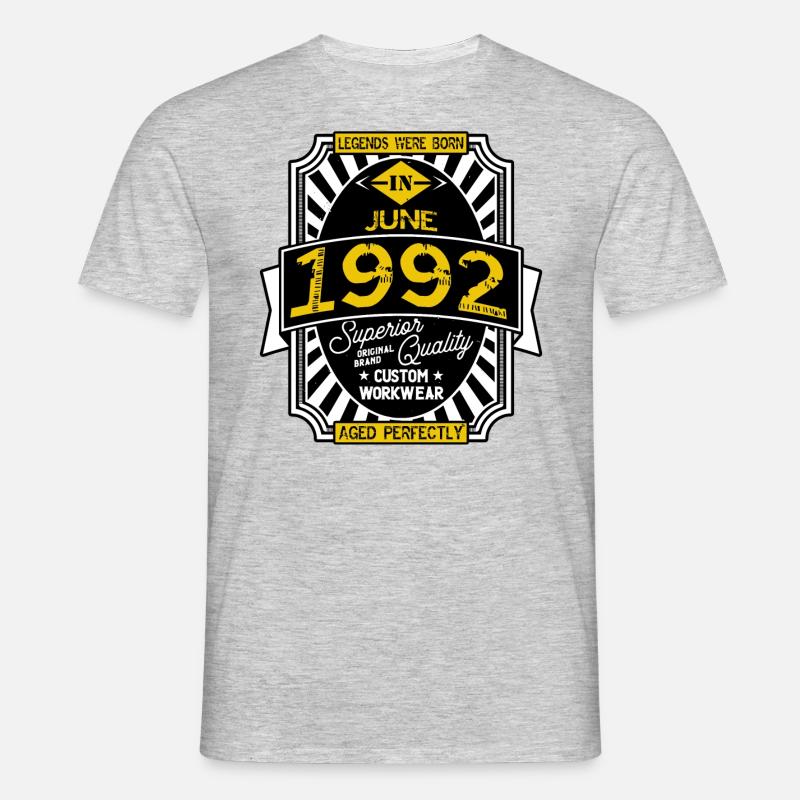 JUNI 1992 - Männer T-Shirt - Grau meliert
