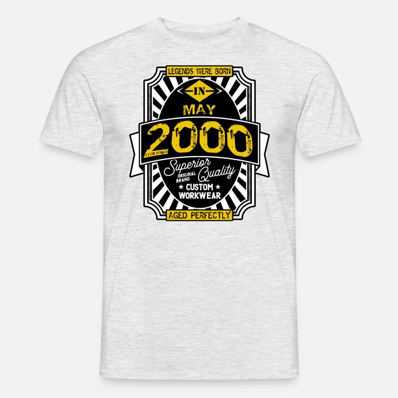 MAI 2000 - Männer T-Shirt - Grau meliert