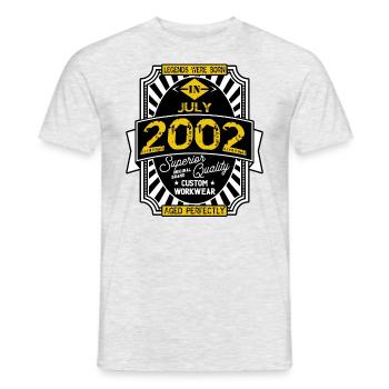 2002 JULY - T-shirt homme - gris chiné - Devant - AI Model Male 178 dark (178cm)
