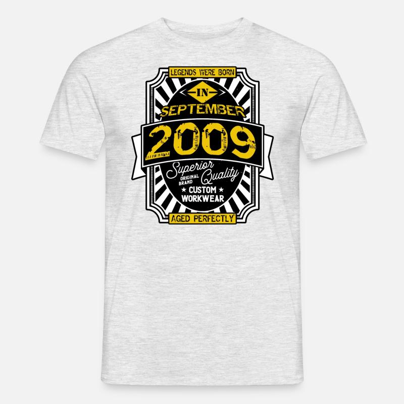 SEPTEMBER 2009 - Männer T-Shirt - Grau meliert