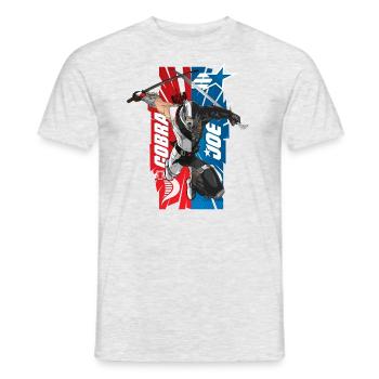 G.I. Joe Und Cobra Mit Storm Shadow Und Snake Eyes - Männer T-Shirt - Grau meliert - Vorne - AI Model Male 178 dark (178cm)