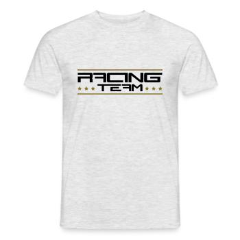 Racing Team - Men's T-Shirt - heather grey - Front - AI Model Male 178 dark (178cm)
