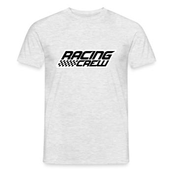 Conception de l'équipe de course - T-shirt homme - gris chiné - Devant - AI Model Male 178 dark (178cm)