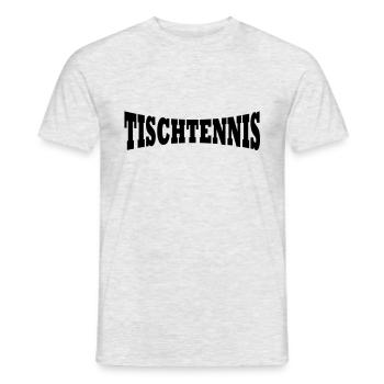 Table Tennis logo - Men's T-Shirt - heather grey - Front - AI Model Male 178 dark (178cm)