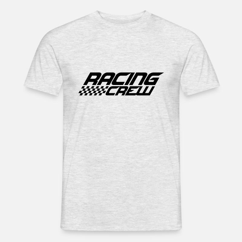 Racing Crew Design - Männer T-Shirt - Grau meliert