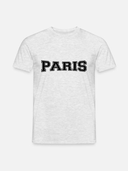 Paris - Männer T-Shirt - Grau meliert