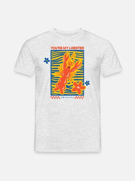 Friends You Are My Lobster Design - Männer T-Shirt - Grau meliert