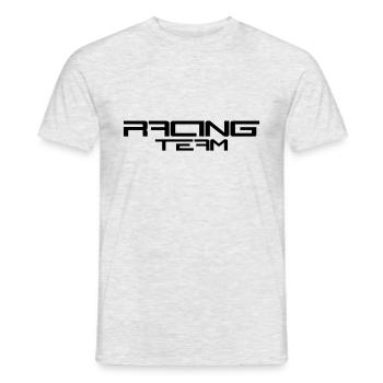 Racing Team - Men's T-Shirt - heather grey - Front - AI Model Male 178 dark (178cm)
