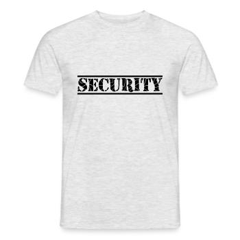Security Lines Design - Men's T-Shirt - heather grey - Front - AI Model Male 178 dark (178cm)