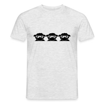 Cool Sheeps - T-shirt homme - gris chiné - Devant - AI Model Male 178 dark (178cm)