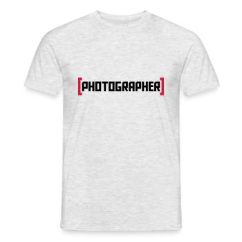 Photographer - Männer T-Shirt - Grau meliert - Vorne - AI Model Male 178 dark (178cm)