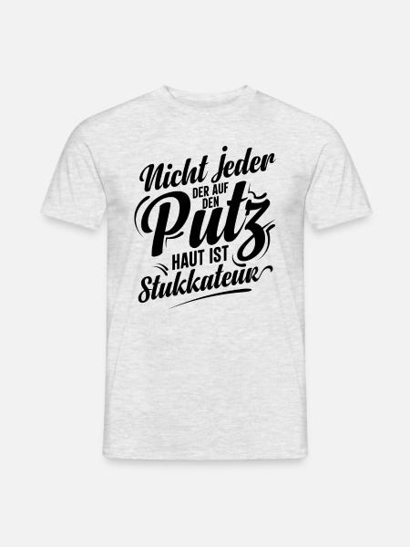 Stuckateur Handwerker Gipser Geschenk - Männer T-Shirt - Grau meliert