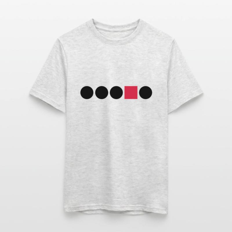 Forme Circle Square Rectangle Anders bords de diff T-shirt homme