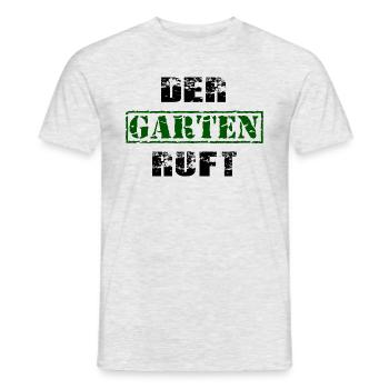 jardin - T-shirt homme - gris chiné - Devant - AI Model Male 178 dark (178cm)