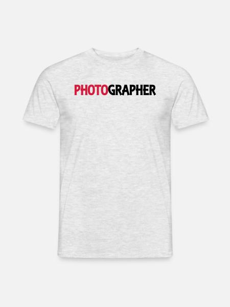 Photographer - Männer T-Shirt - Grau meliert