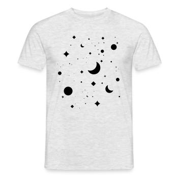 Sternenhimmel - Männer T-Shirt - Grau meliert - Vorne - AI Model Male 178 dark (178cm)