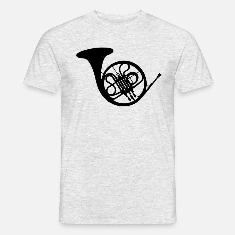 Horn / bugle / Blasinstrument - Männer T-Shirt - undefined