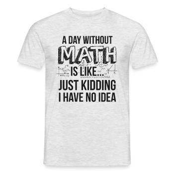 Nerdy Math Teacher Physics Mathematician Gift - Men's T-Shirt - heather grey - Front - AI Model Male 178 dark (178cm)