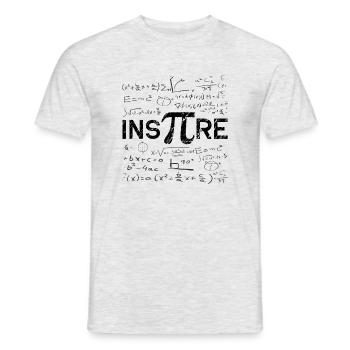 Inspire Mathe - PI - Mathematiker - Männer T-Shirt - Grau meliert - Vorne - AI Model Male 178 dark (178cm)