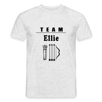 team ellie t-shirt video games bow and arrows - Men's T-Shirt - heather grey - Front - AI Model Male 178 dark (178cm)
