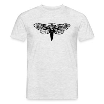 Motte Zeichnung - Männer T-Shirt - Grau meliert - Vorne - AI Model Male 178 dark (178cm)