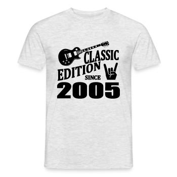 Klassische Ausgabe seit 2005 - Männer T-Shirt - Grau meliert - Vorne - AI Model Male 178 dark (178cm)