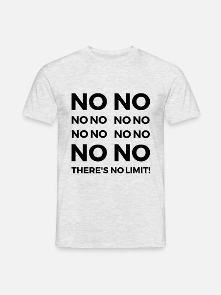 NO LIMIT - Männer T-Shirt - Grau meliert