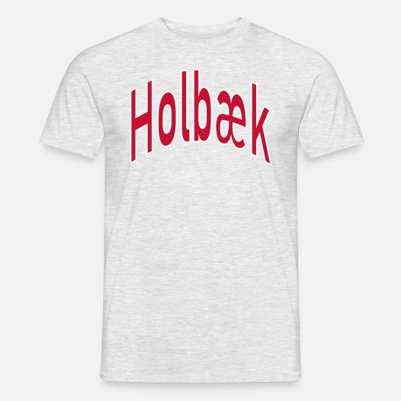 Holbæk - Männer T-Shirt - Grau meliert