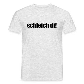 schleich di! - Männer T-Shirt - Grau meliert - Vorne - AI Model Male 178 dark (178cm)