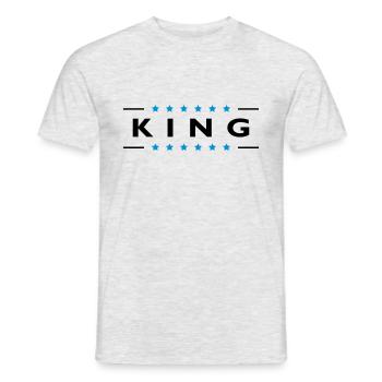 King - T-shirt homme - gris chiné - Devant - AI Model Male 178 dark (178cm)