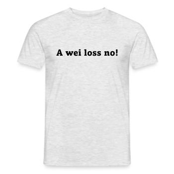 Ei wei loss no - Männer T-Shirt - Grau meliert - Vorne - AI Model Male 178 dark (178cm)