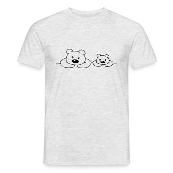 Teddys - Men's T-Shirt - heather grey - Front - AI Model Male 178 dark (178cm)