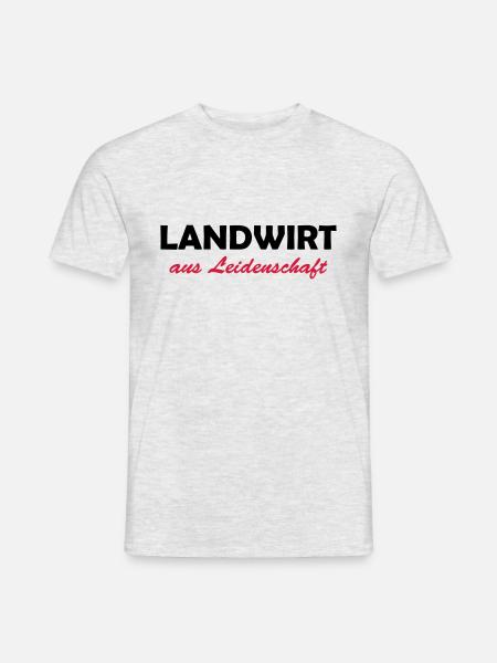landwirt aus leidenschaft - Männer T-Shirt - Grau meliert