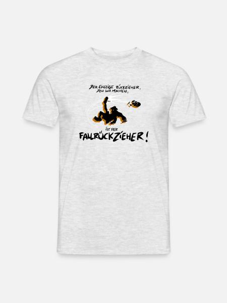 Die Wilden Kerle Fallrückzieher Spruch - Männer T-Shirt - Grau meliert