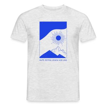 Gute Zeiten! - Männer T-Shirt - Grau meliert - Vorne - AI Model Male 178 dark (178cm)