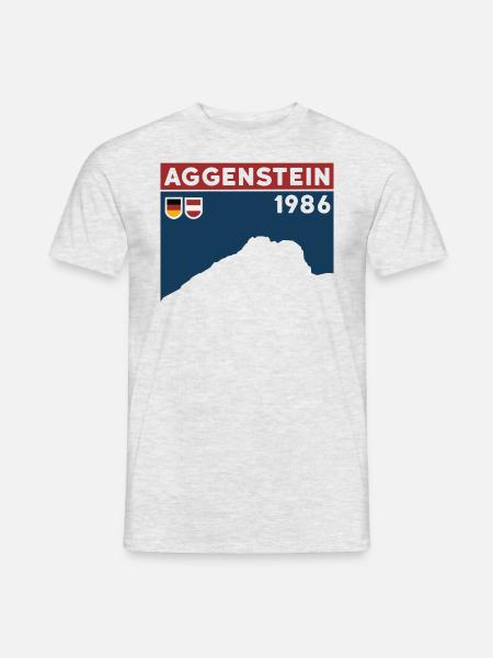 Aggenstein Berg Gipfel Tour Wandern Wanderung Grän - Männer T-Shirt - Grau meliert