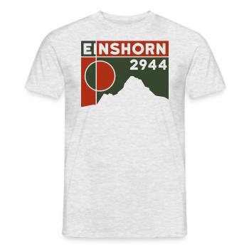Einshorn Tour Randonnée Randonnée Ski Randonnée Souvenir - T-shirt homme - gris chiné - Devant - AI Model Male 178 dark (178cm)