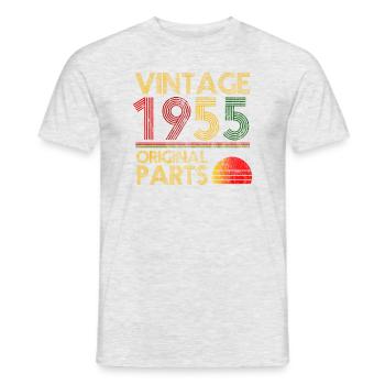 Vintage Sonnenuntergang 1955 original - Männer T-Shirt - Grau meliert - Vorne - AI Model Male 178 dark (178cm)