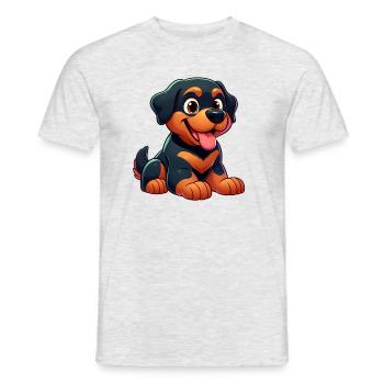 Rottweiller 3 - Männer T-Shirt - Grau meliert - Vorne - AI Model Male 178 dark (178cm)