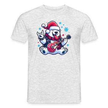 polar bear 5 - T-shirt homme - gris chiné - Devant - AI Model Male 178 dark (178cm)