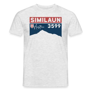 Similaun Glacier High Tour Hike Ötztal Tyrol - Men's T-Shirt - heather grey - Front - AI Model Male 178 dark (178cm)