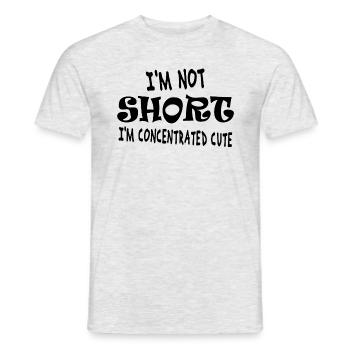 I'm not short, I'm concentrated cute - Men's T-Shirt - heather grey - Front - AI Model Male 178 dark (178cm)